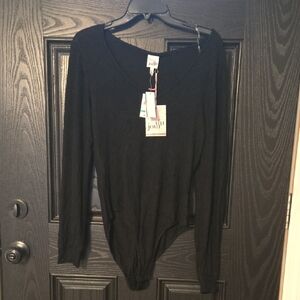 Belle Du Jour Classic Black Bodysuit